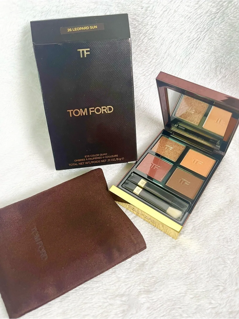 Tom Ford Eye Color Quad Eyeshadow Palette 26 Leopard Sun 0.31 Oz